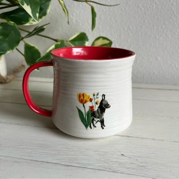 Nathalie Lete for Anthropologie Bouquet Monogram Letter “C” Mug Coffee Tea - Picture 6 of 6